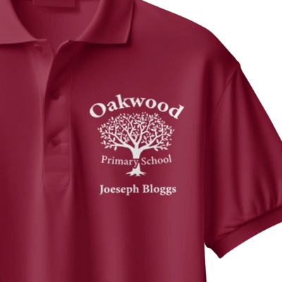  Oakwood Personalised Polo Mock Up  -  Logo