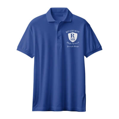  Riverview Personalised Polo Mock Up