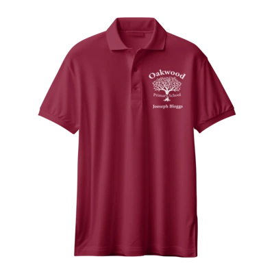  Oakwood Personalised Polo Mock Up