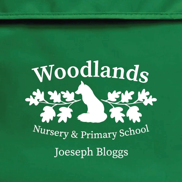  Woodlands Book Bag  -  Personalised  -  Logo