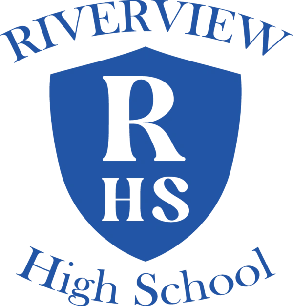  Riverview High School Logo  -  Blue