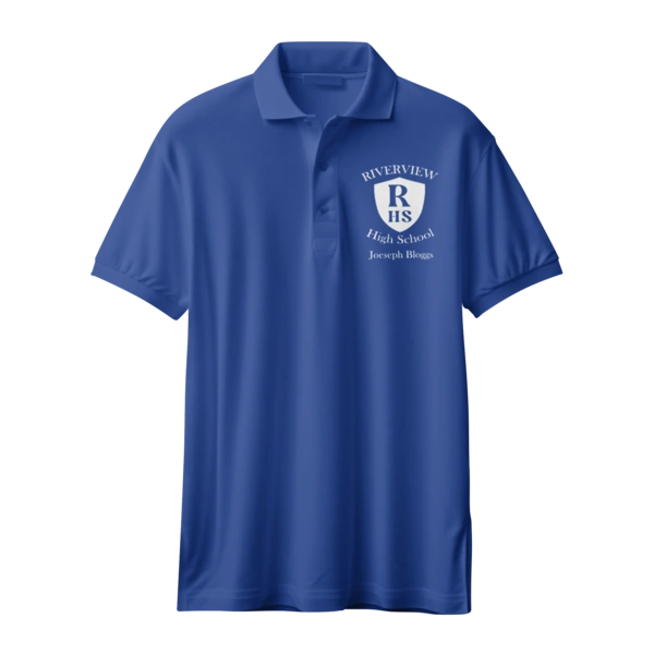  Riverview Personalised Polo Mock Up