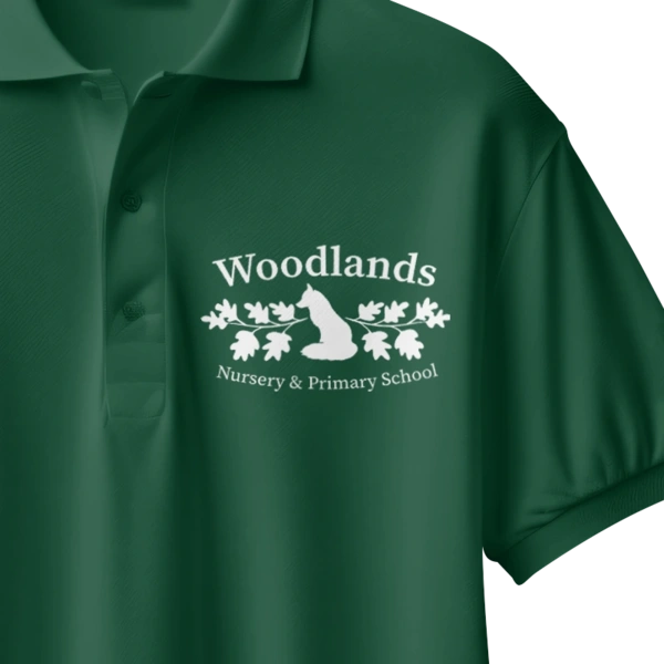  Woodlands Standard Polo Mock Up  -  Logo
